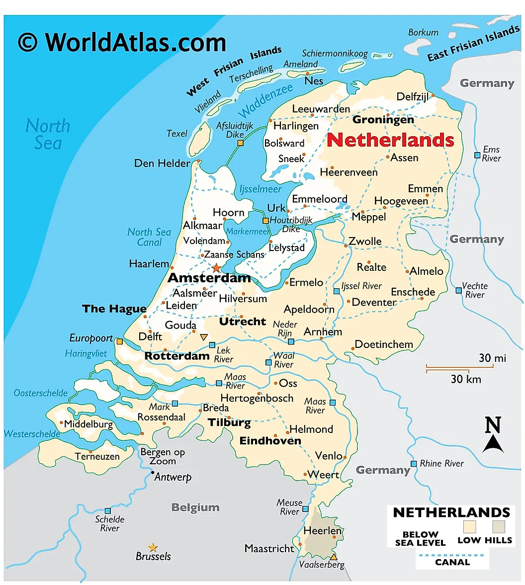 Map of Holland Trip
